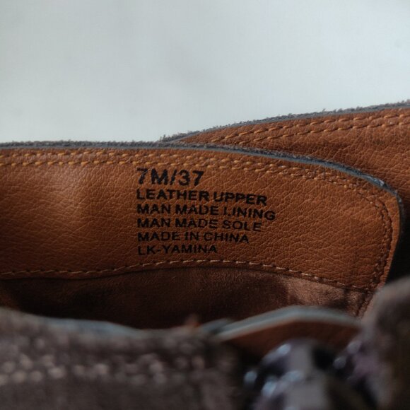 Lucky Brand Yamina Wedge Bootie in Java Brown Suede - Picture 7 of 10